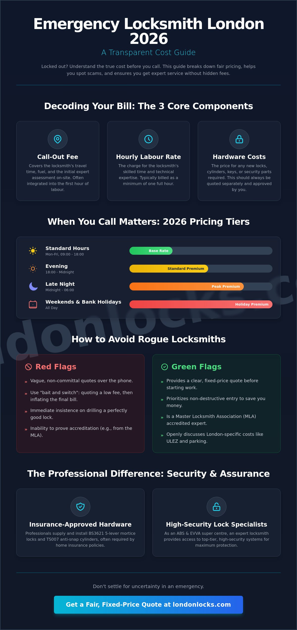 Cost of Emergency Locksmith London 2026: Pricing Guide & Local Rates